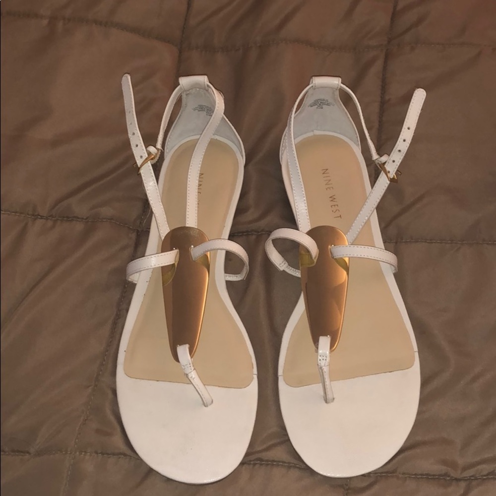 Nine West Flat Sandals Size 7 1/2 - NWWeslie